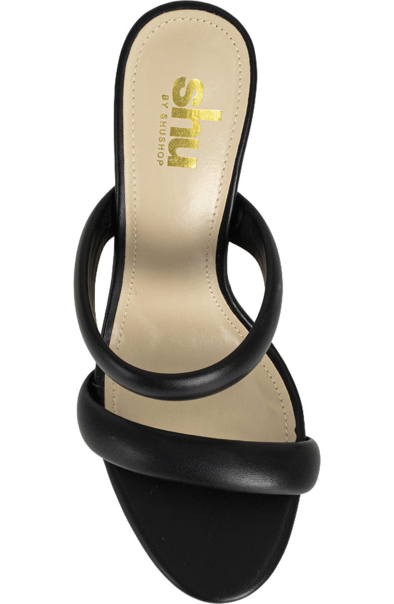 SHUSHOP Fedora Slide Sandal, Alternate, color, Black