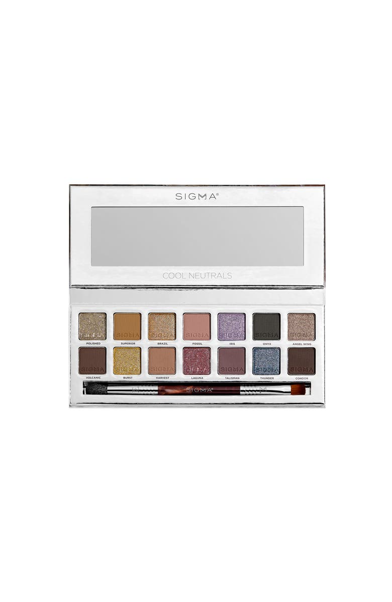Sigma Beauty Cool Neutrals Eyeshadow Palette, Main, color, Cool Neutrals