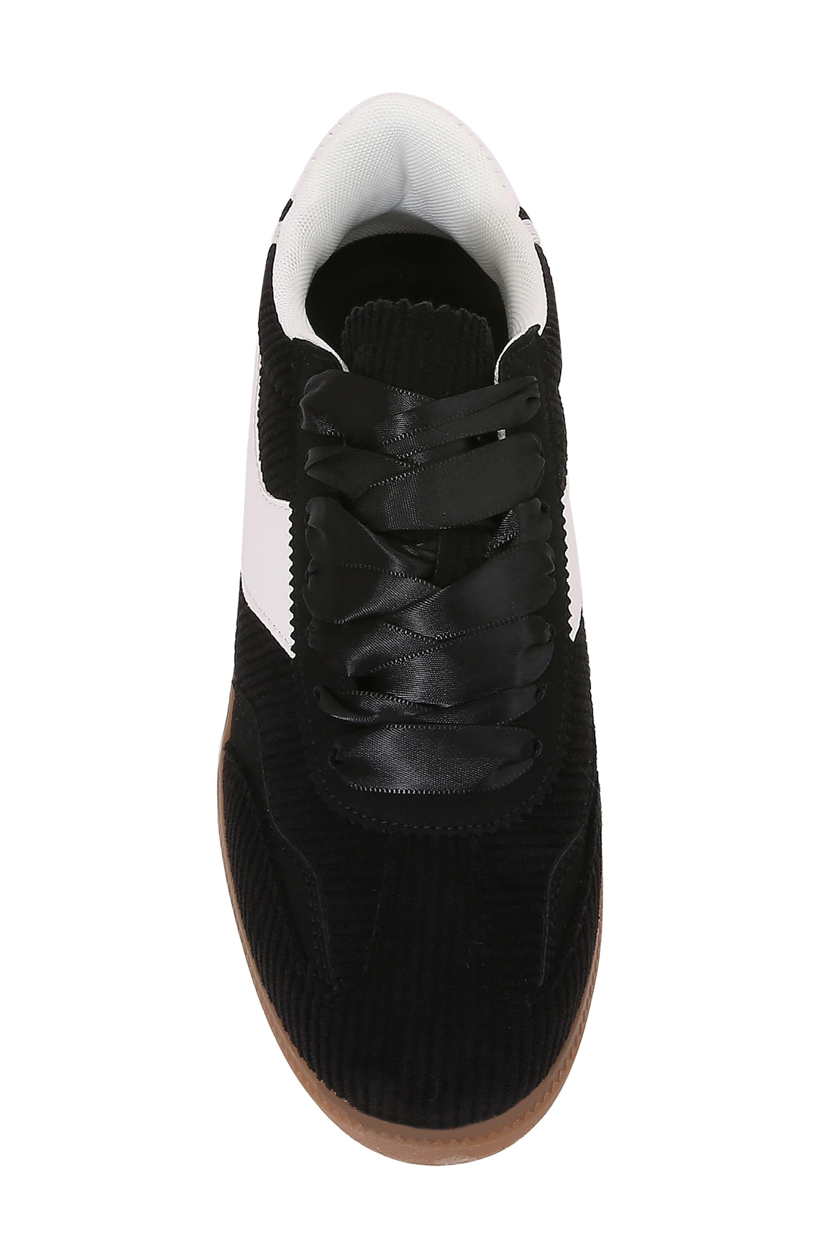 BERNESS Corduroy Lace Up Sneaker, Alternate, color, Black