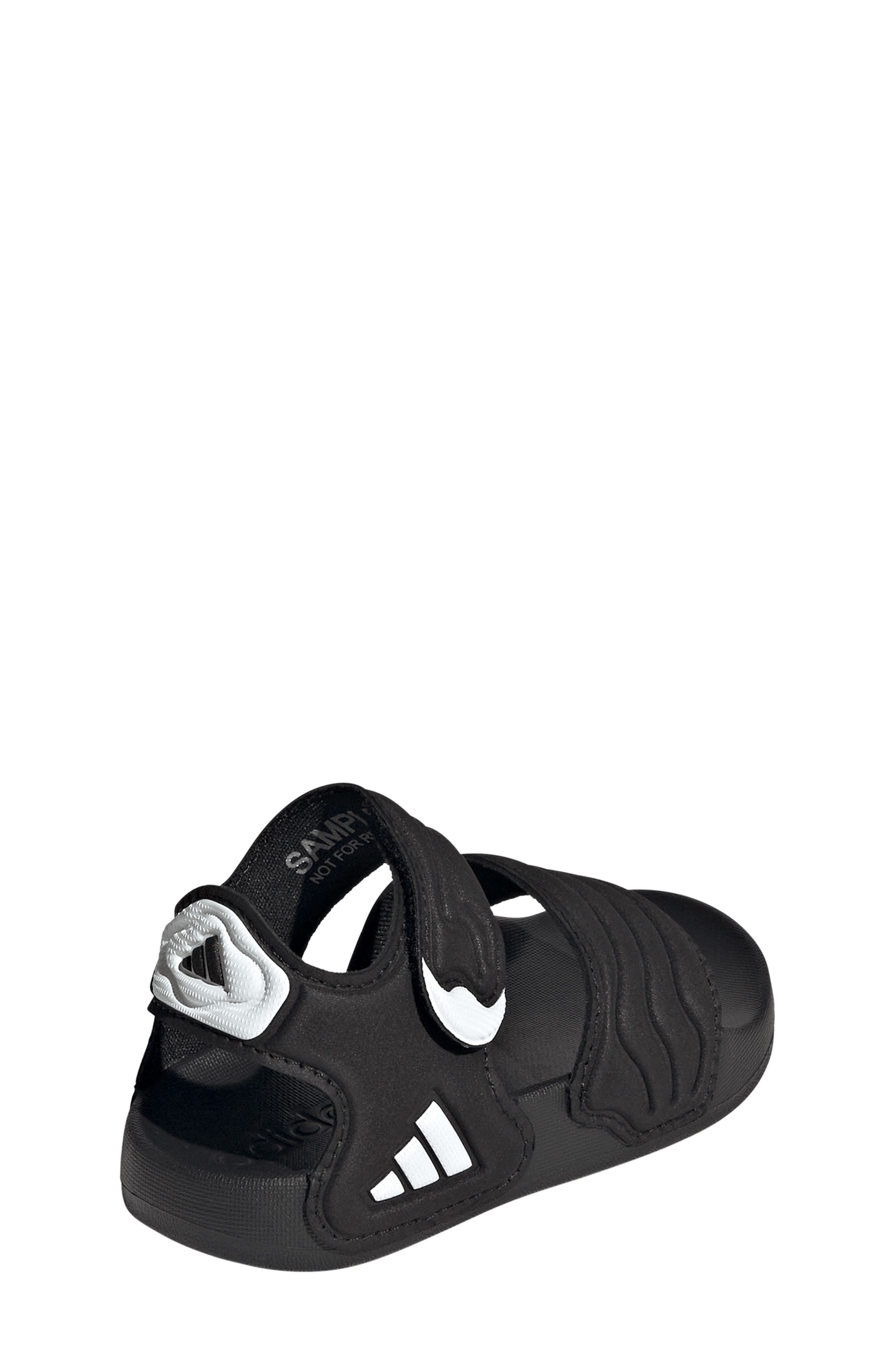adidas Kids' Adilette Sandal, Alternate, color, Black/ White