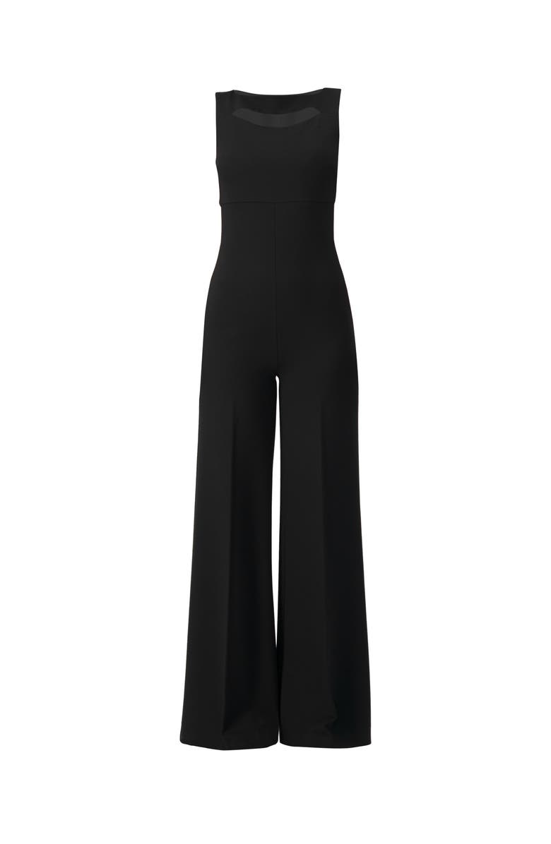 IVONNE Sleeveless Round Neck Jumpsuit, Alternate, color, Black