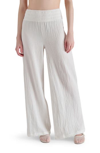 Steve Madden Cotton Gauze Wide Leg Pants