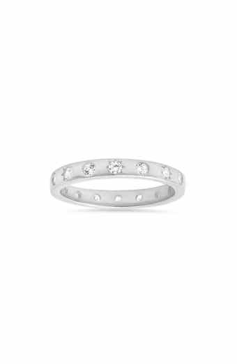 Sterling Silver Celestial Cubic Zirconia Band Ring