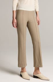 Vince Niki Mid Rise Crop Flare Plaid Pants