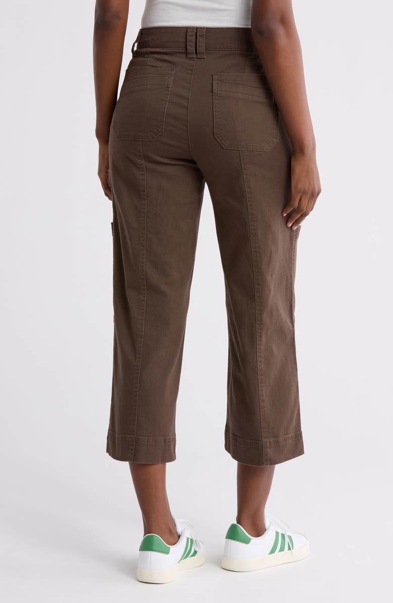 Democracy Crop Zip Cargo Pants, Alternate, color, Mushroom