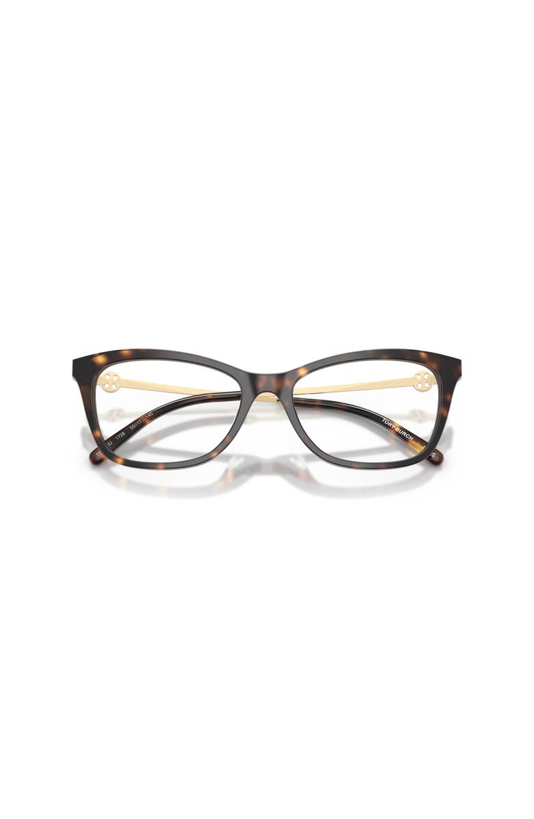 Tory Burch 55mm Square optical glasses, Alternate, color, Tortoise