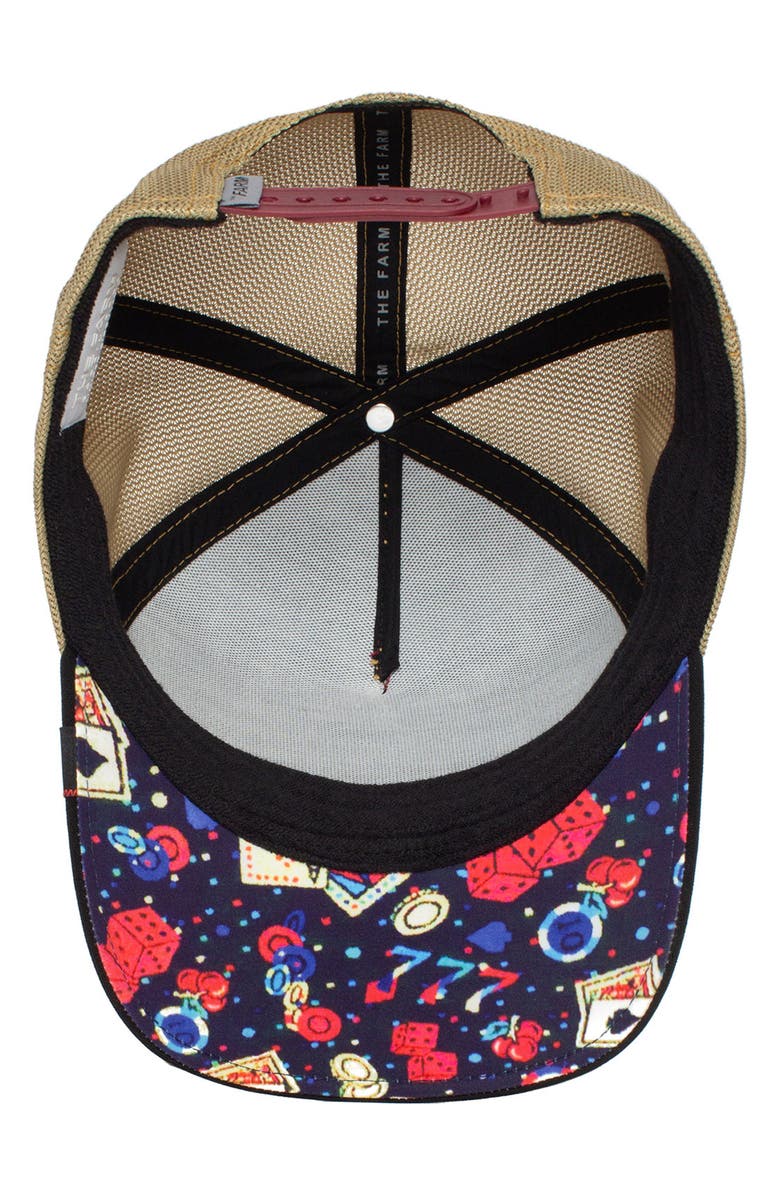 Goorin Bros. Quart Major Penguin Patch Trucker Hat, Alternate, color, Black