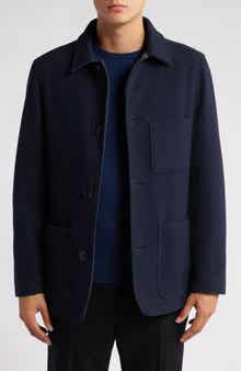 Hart Schaffner Marx Sonoma Textured Wool Blend Button-Up Jacket