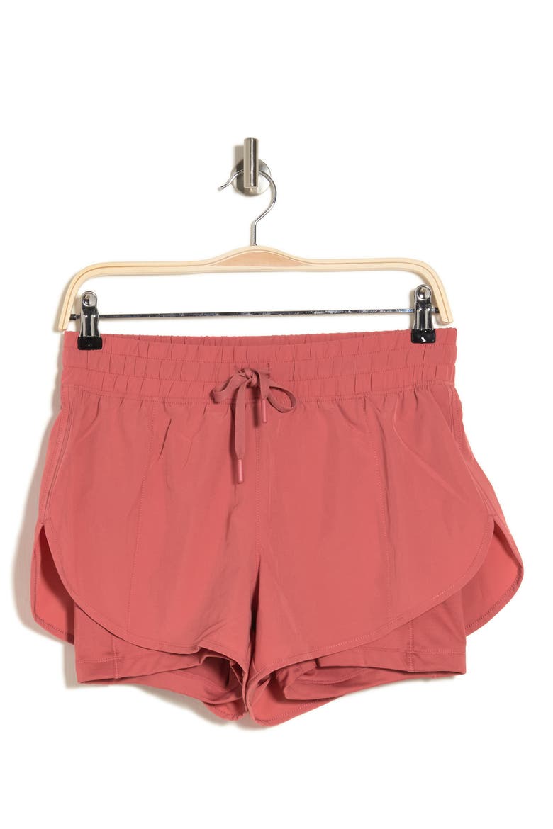 2-in-1 Running Shorts, Alternate, color, DUSTY CEDAR