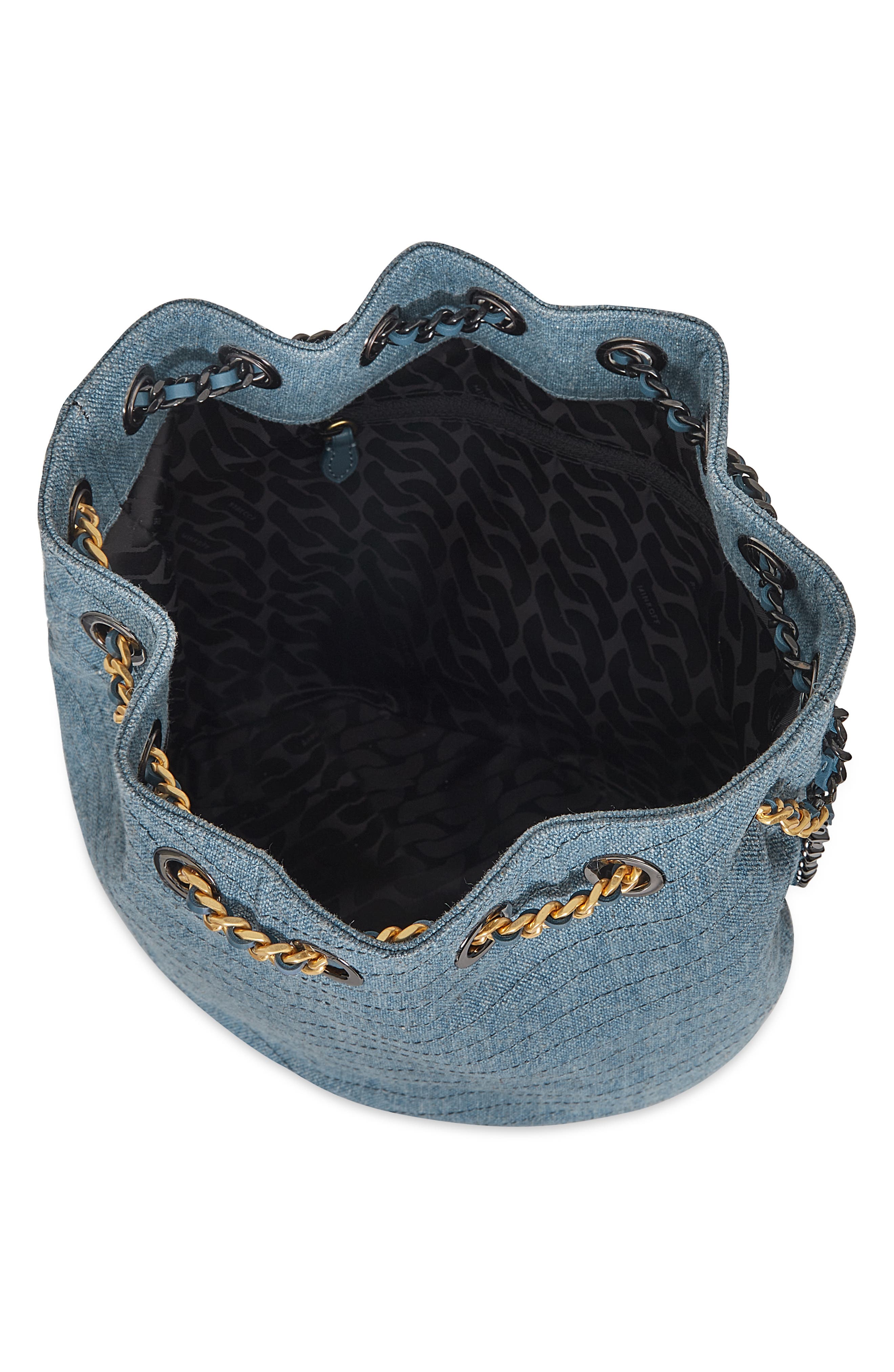 Rebecca Minkoff Soft Denim Convertible Bucket Bag, Alternate, color, 