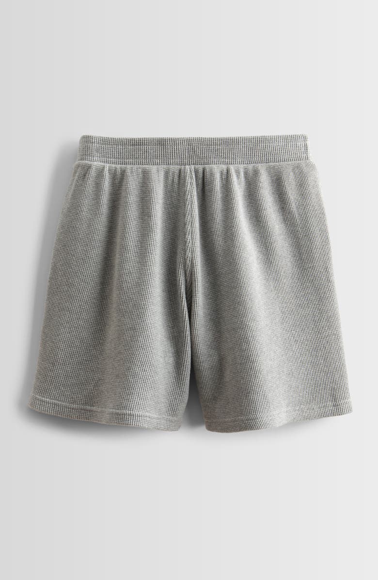 Treasure & Bond Kids' Waffle Knit Cotton Shorts, Alternate, color, Grey Heather