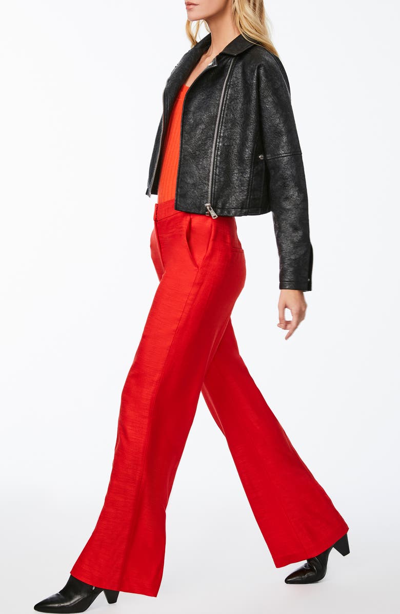 Bernardo Bleecker Faux Leather Moto Jacket, Alternate, color, Black