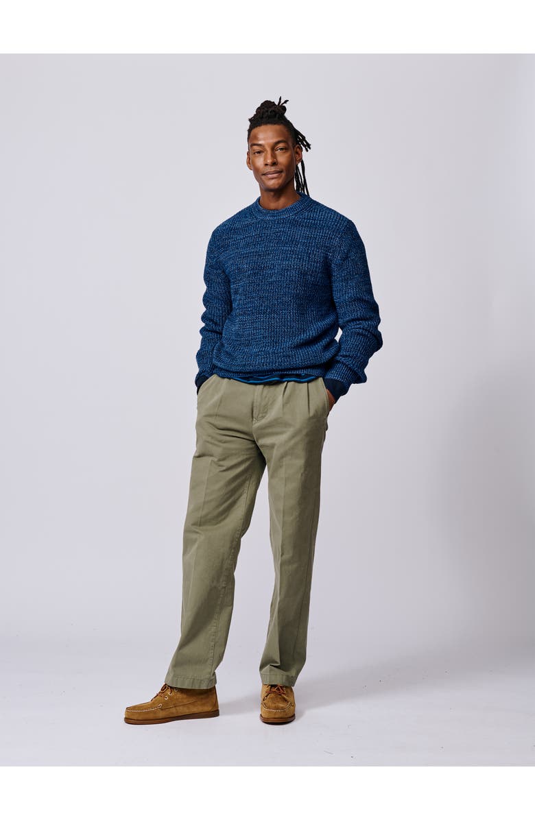 Aubin Martin Ribbed Crew Neck Sweater, Alternate, color, Blue Twist