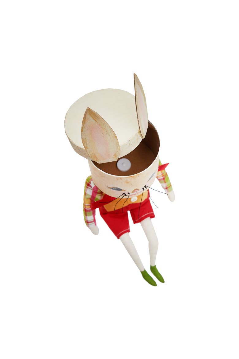 Benny Easter Bunny Joe Spencer Gathered Traditions Figurine 15", Alternate, color, Red
