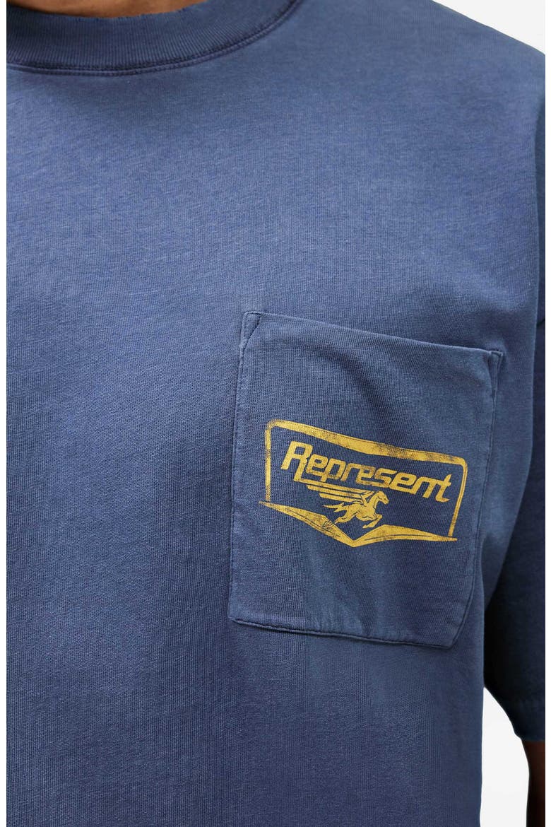 Nothing Faster Cotton T-Shirt, Alternate, color, INDIGO