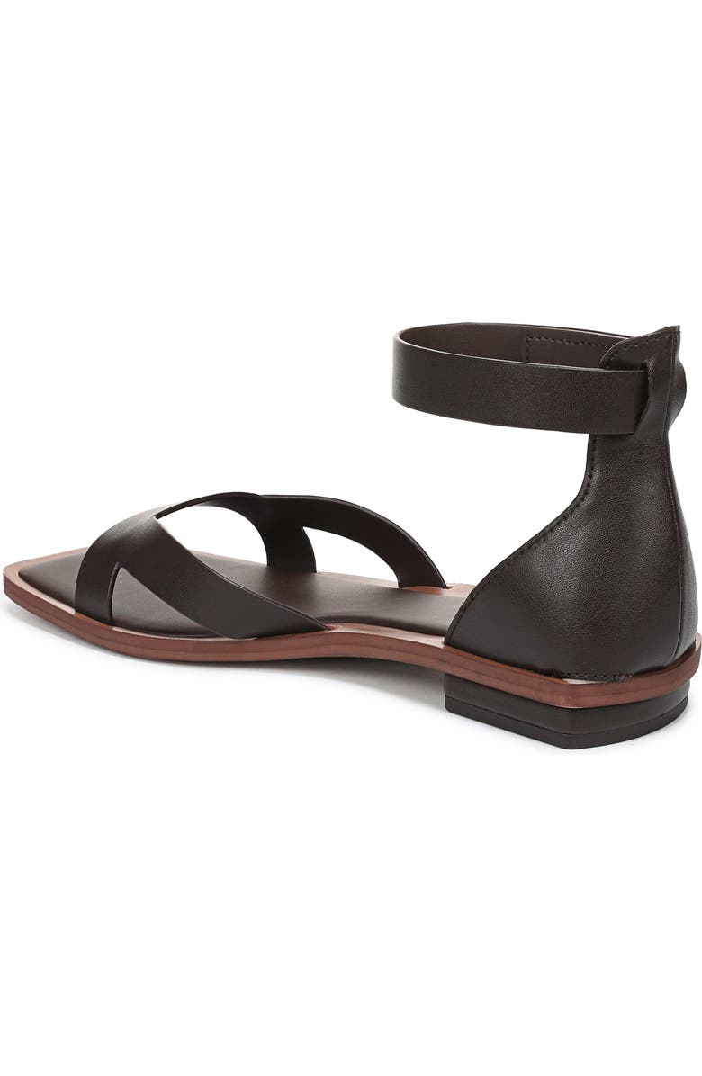 Franco Sarto Elisa Ankle Strap Sandal, Alternate, color, Chocolate Brown