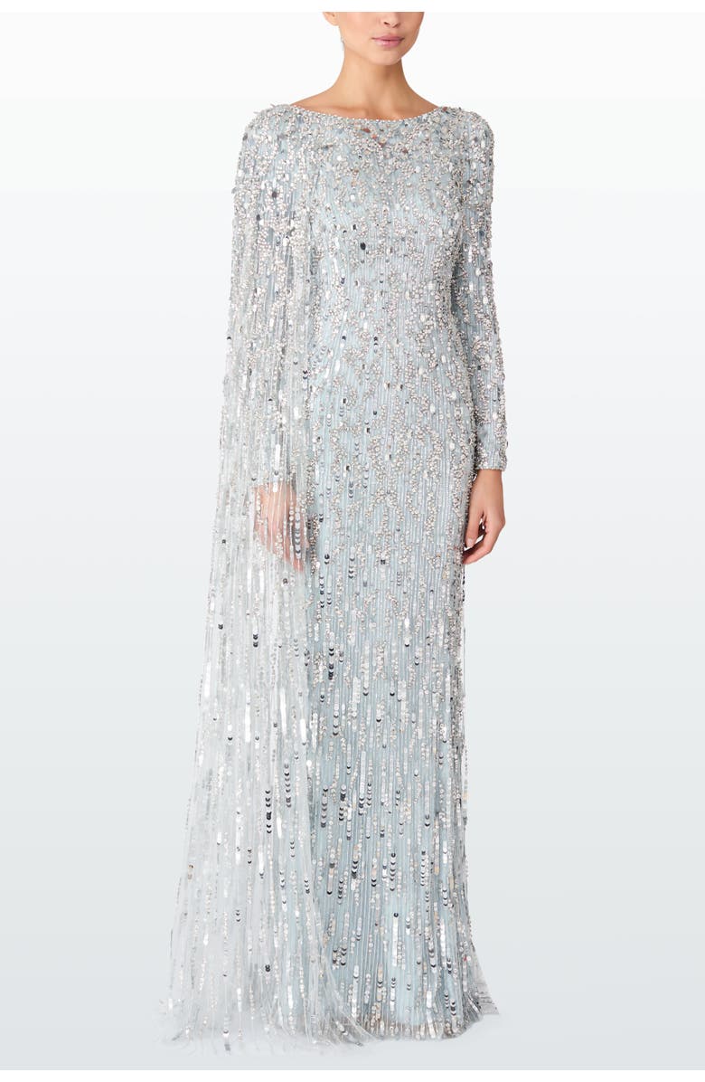Jenny Packham Pauline Maxi Dress, Alternate, color, Porcelain