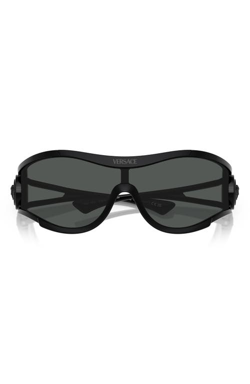 Versace Medusa-plaque Pilot-frame Sunglasses In Black