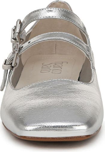 Tesoro Metallic Mary Jane Flat