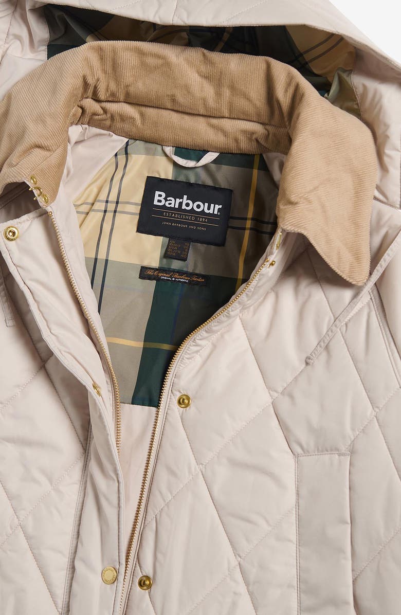 Barbour Cookston Quilted Coat with Removable Hood, Alternate, color, Oatmeal/ Ancient