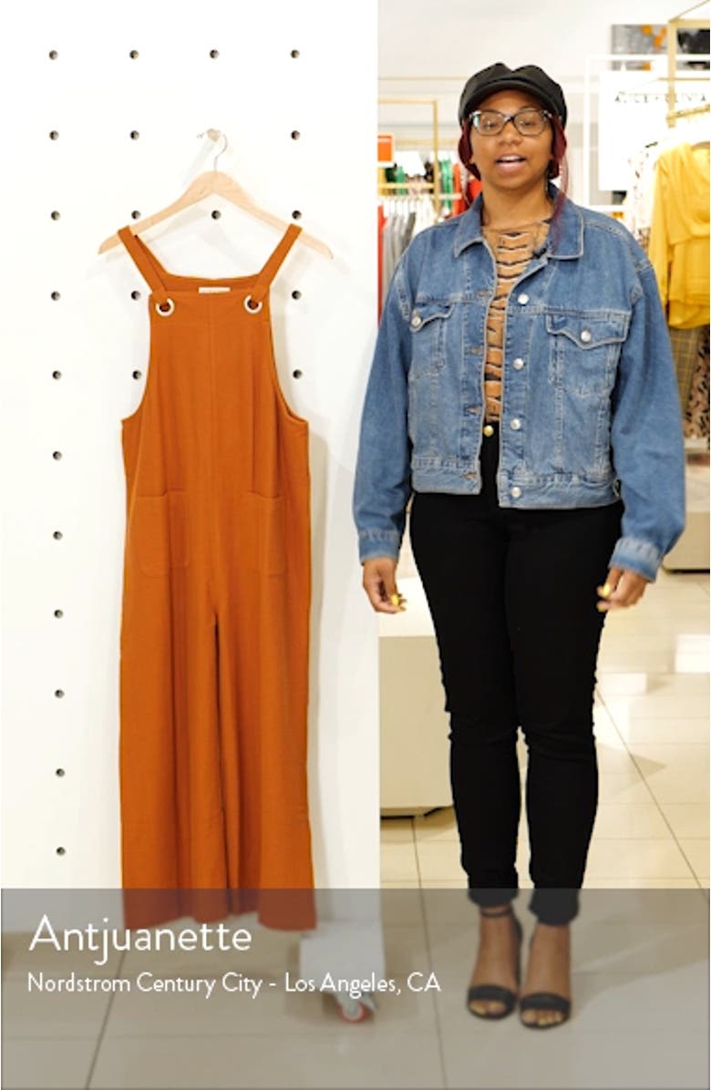 Texture & Thread Patch Pocket Overalls, sales video thumbnail