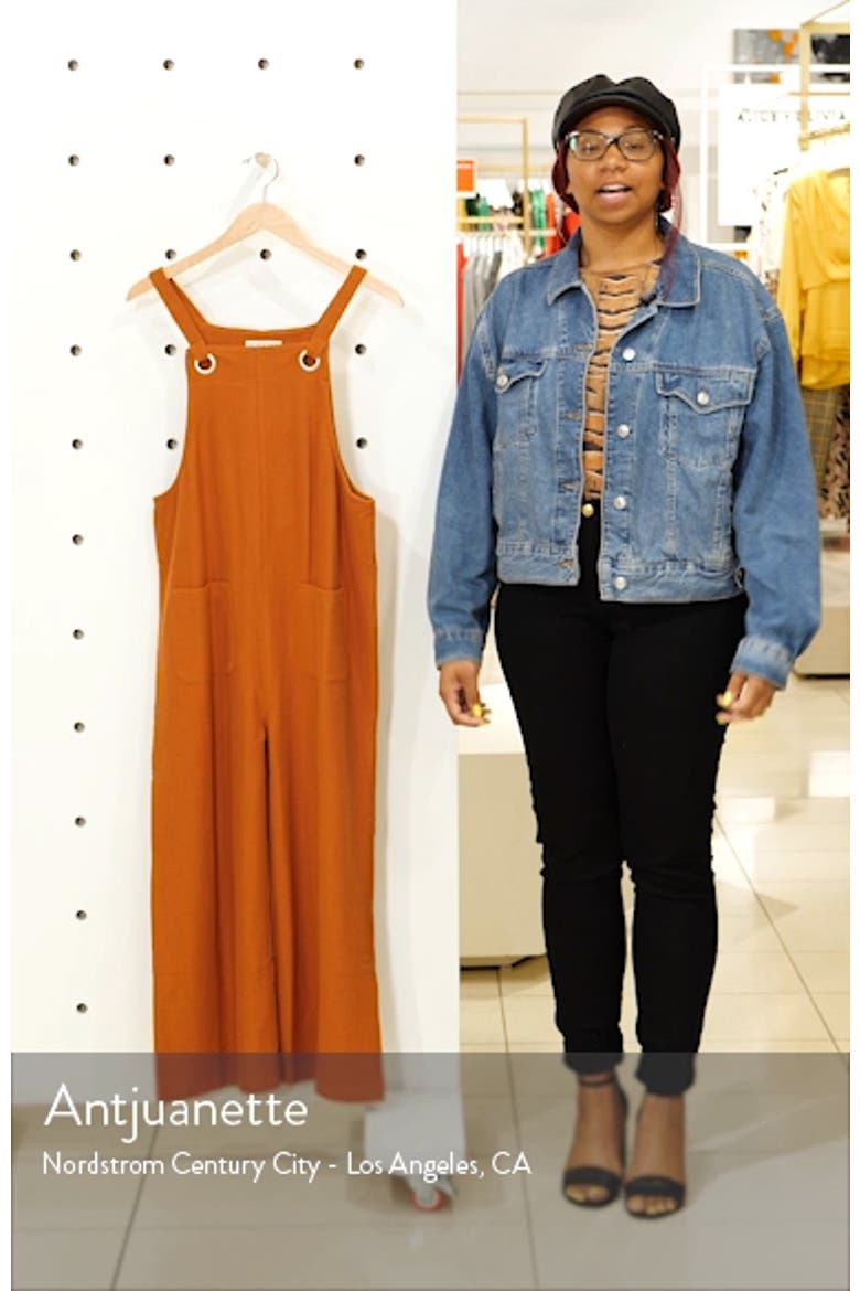 Texture & Thread Patch Pocket Overalls video