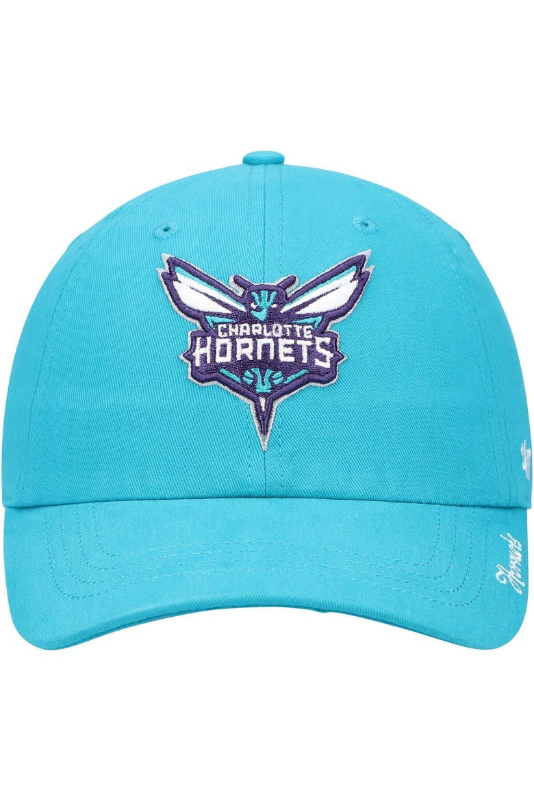 Women's '47 Teal Charlotte Hornets Miata Clean Up Logo Adjustable Hat, Alternate, color, Teal