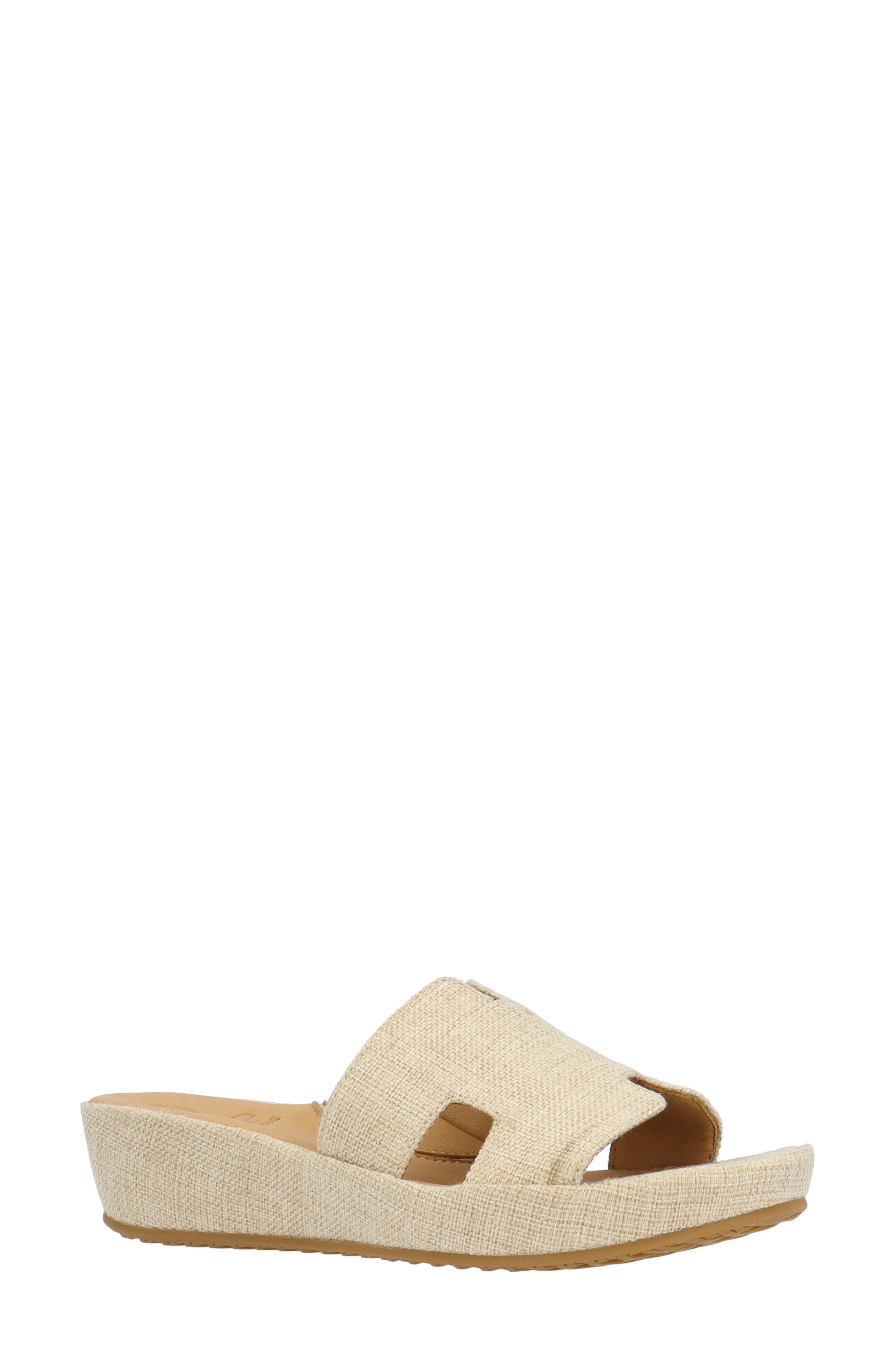 L'Amour des Pieds Catiana Wedge Sandal, Main, color, Natural
