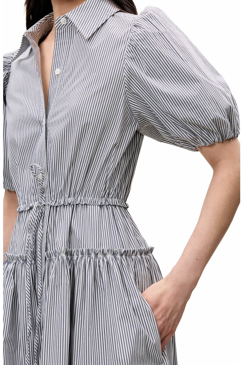Poplin Shirt Dress, Alternate, color, BLUE STRIPE