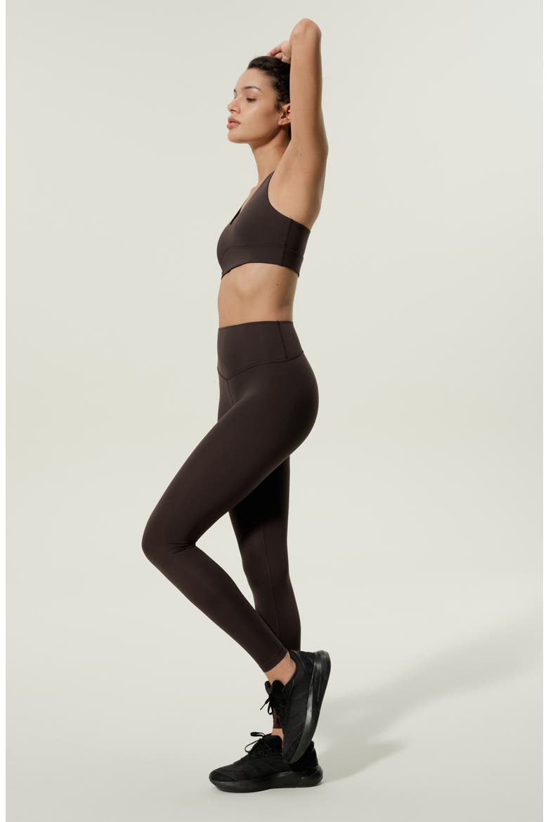 Women's Silk Contour High Rise Soft Ease Leggins, Alternate, color, Coffee Bean