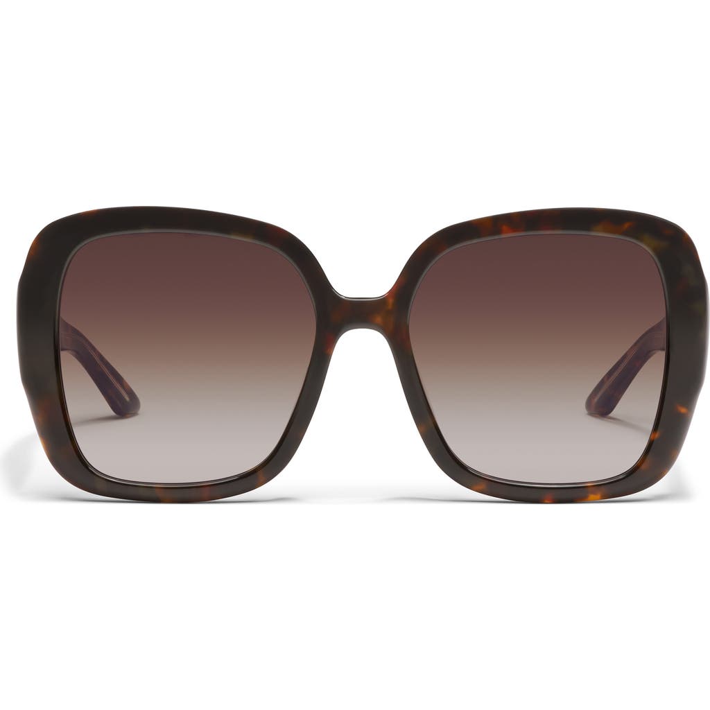 Quay Full Glam 56mm Gradient Square Sunglasses