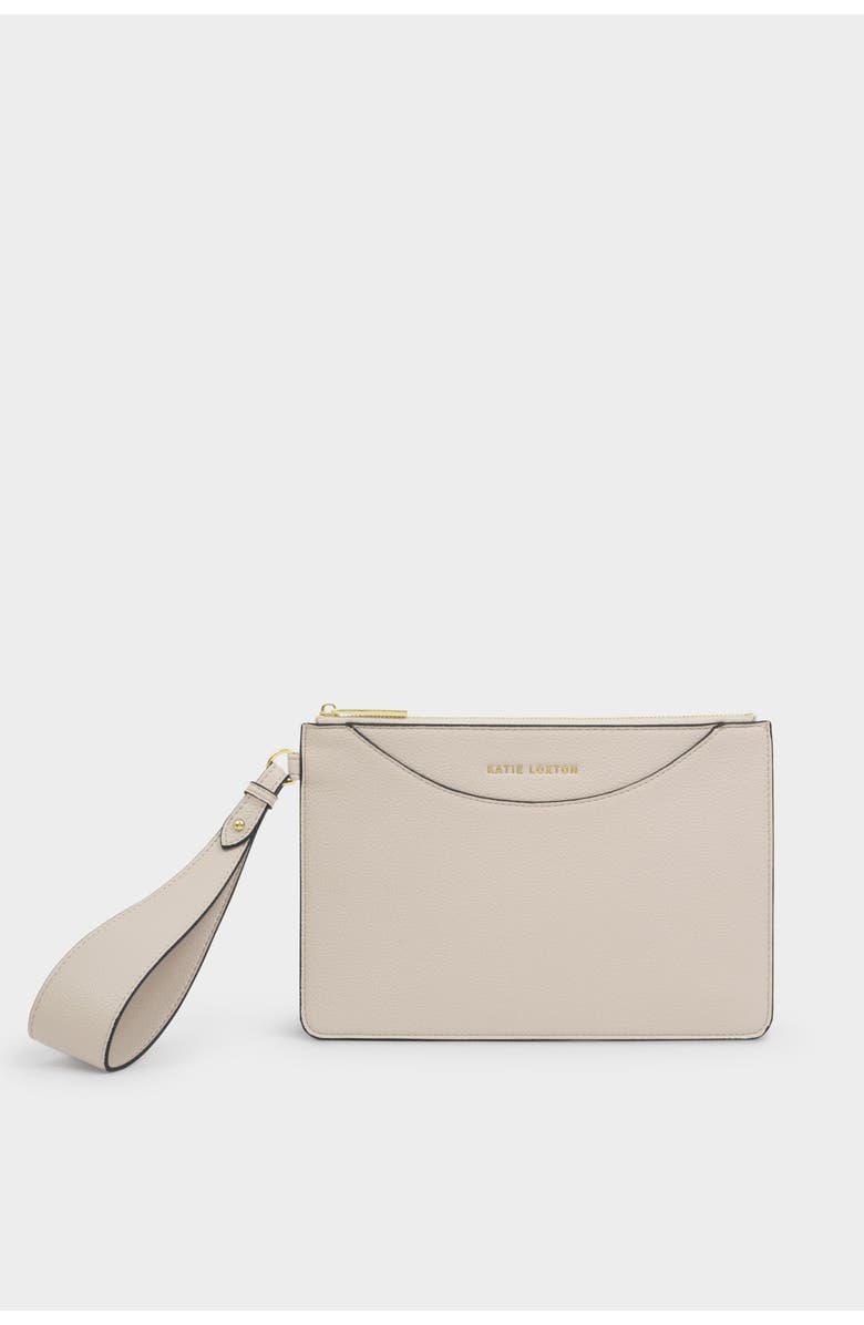 Katie Loxton Alba Wristlet Pouch in Oyster, Alternate, color, Oyster