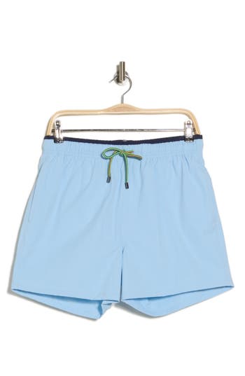 Bugatchi Solid Swim Trunks In Sky