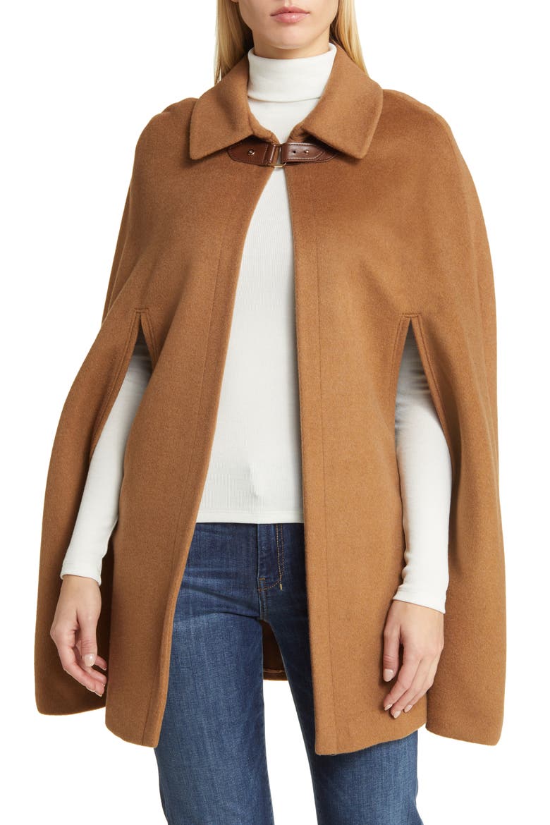 Wool Blend Cape, Main, color, NEW VICUNA