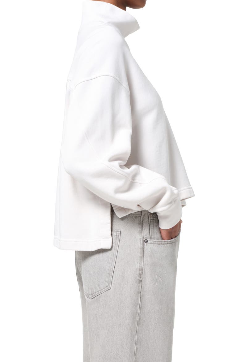 Isra Mock Neck Fleece Cotton Pullover, Alternate, color, WIRED