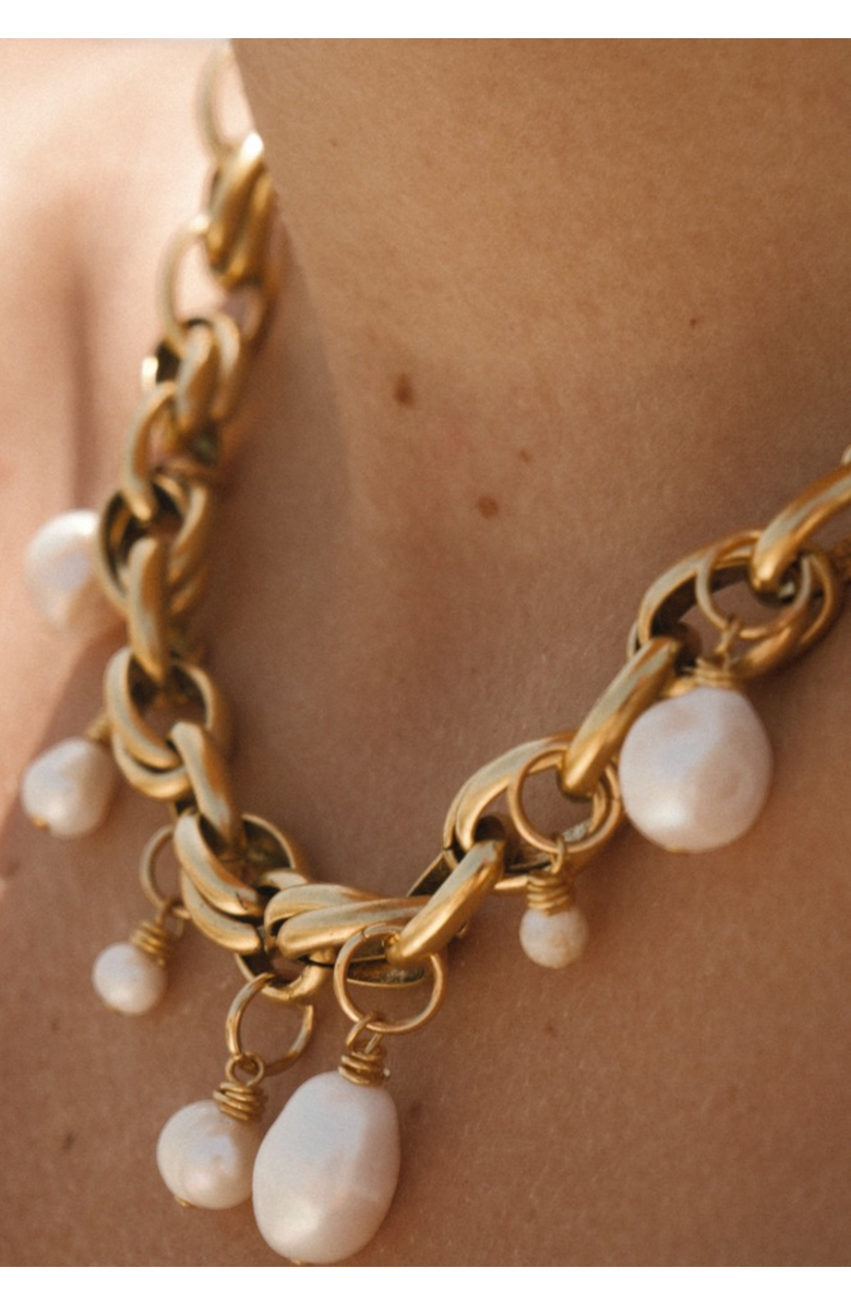 sccollection Bari Necklace, Alternate, color, Gold