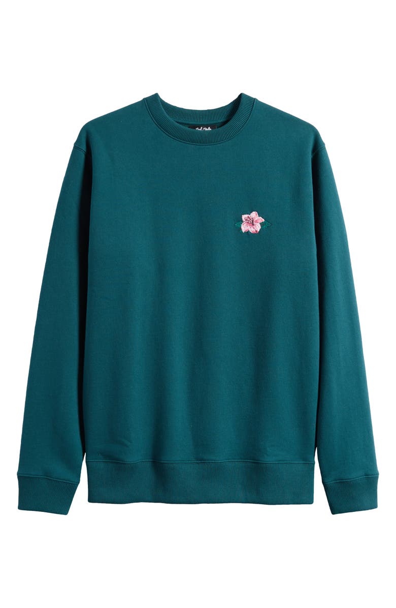 Bad Birdie Azalea Cotton Crewneck Sweatshirt, Alternate, color, 