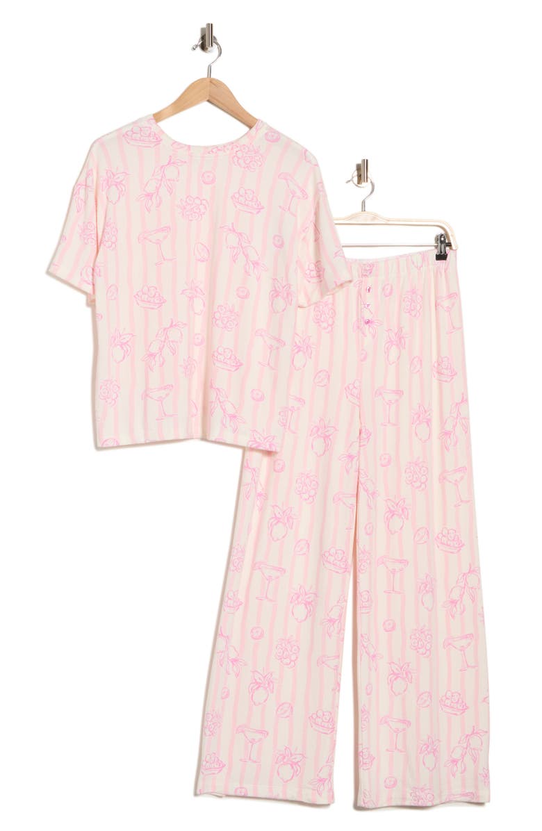 PJ Salvage Print Relaxed Fit Pajamas, Alternate, color, Blush