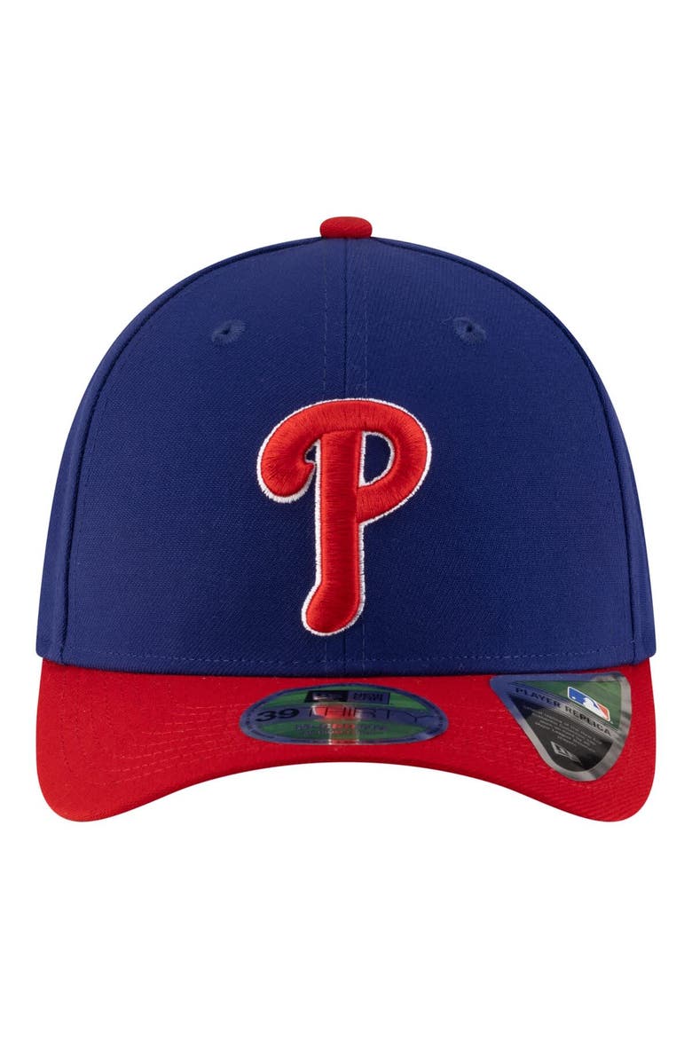 Men's New Era  Royal Philadelphia Phillies Player Replica 39THIRTY M-Crown Flex Hat, Alternate, color, Royal