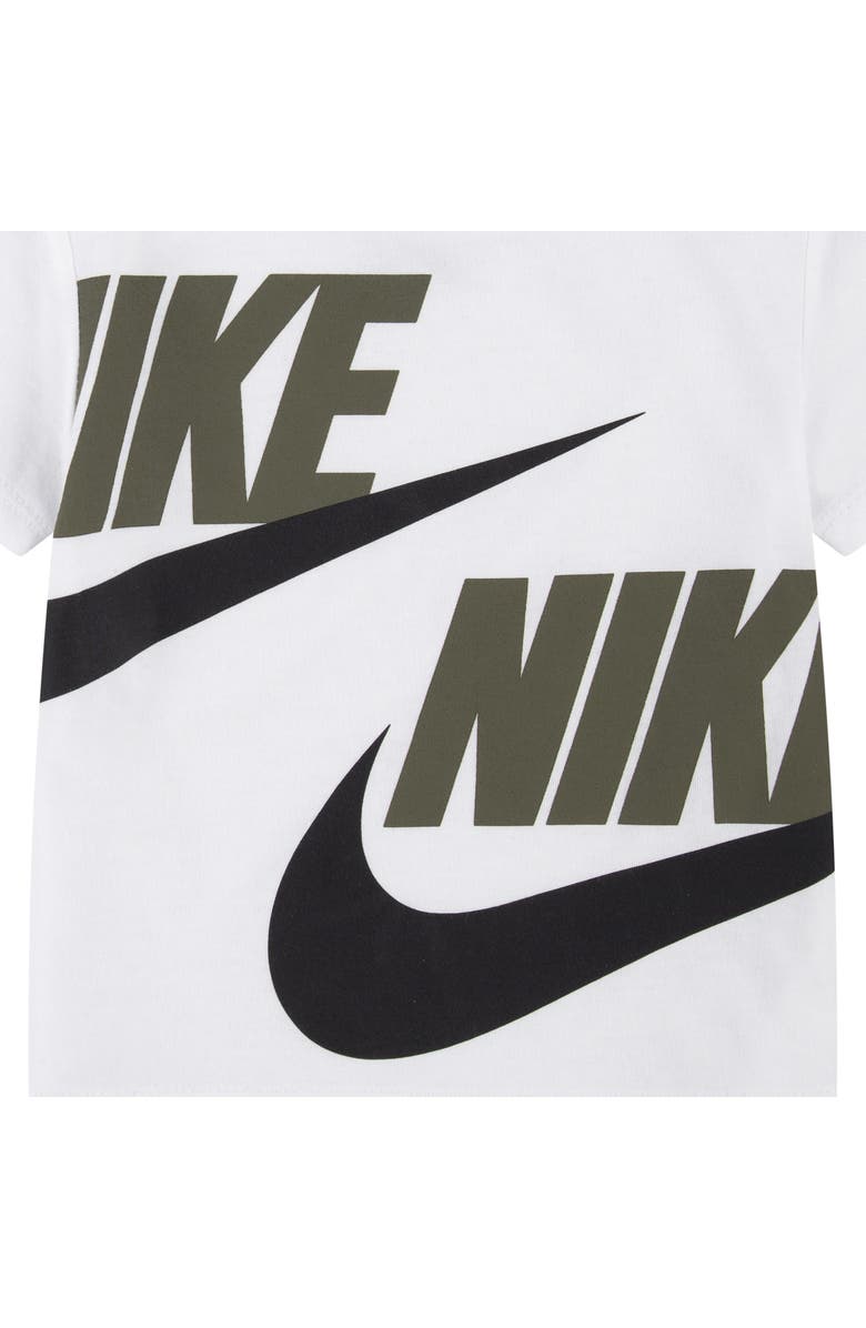 Nike Crew T-Shirt & Knit Shorts Set, Alternate, color, Medium Olive