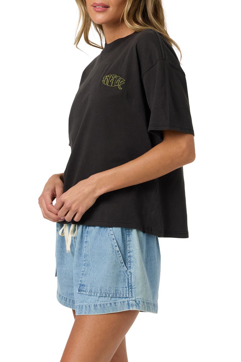 Board Embroidered T-shirt, Alternate, color, BLACK
