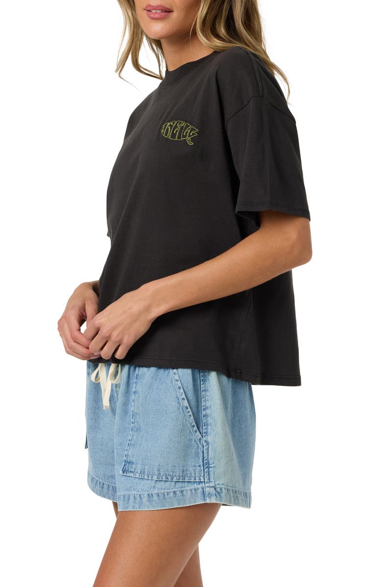 O'Neill Board Embroidered T-shirt, Alternate, color, Black