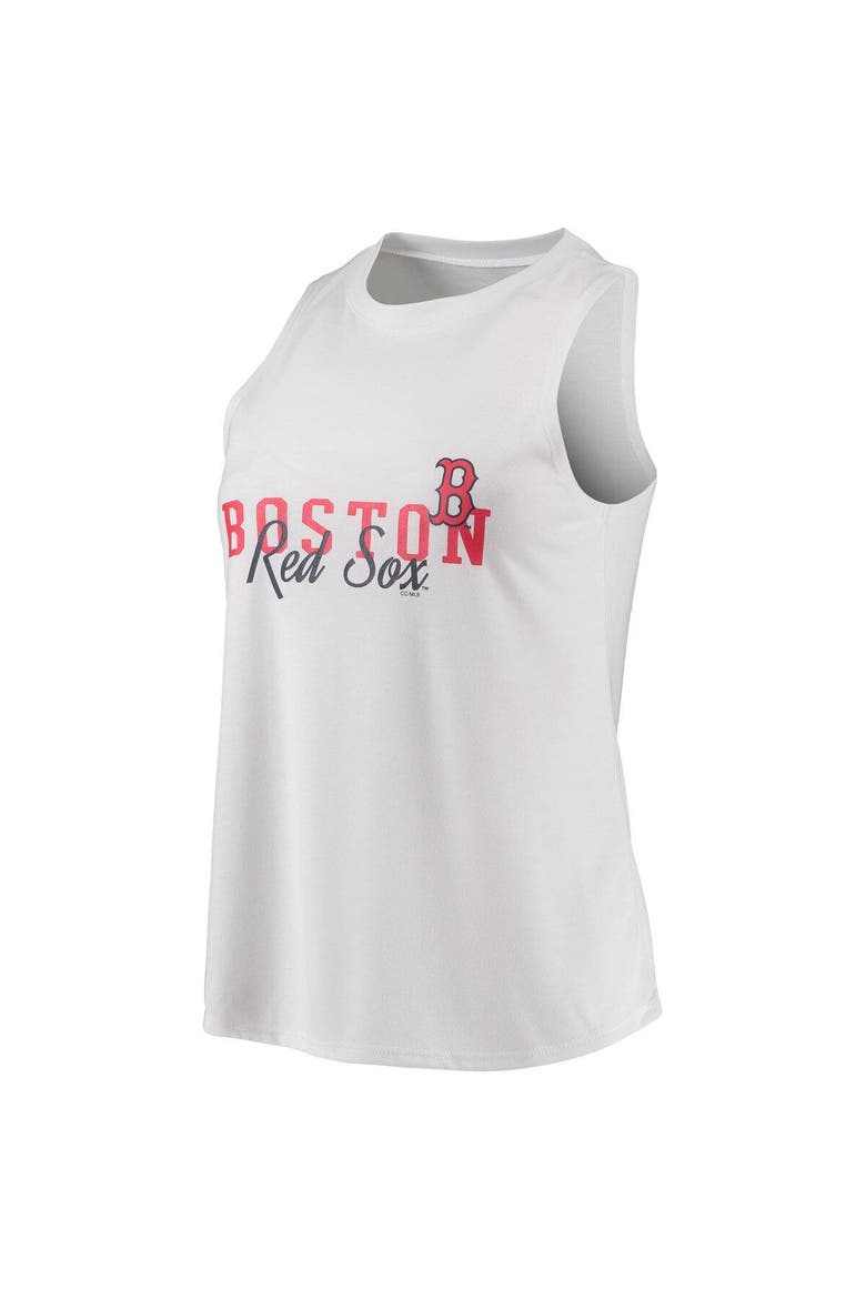 Women's Concepts Sport White/Black Boston Red Sox Sonata Tank Top & Leggings Pajama Set, Alternate, color, White