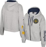 COLOSSEUM Women's Colosseum Gray Michigan Wolverines Alfie Full-Zip Hoodie Jacket