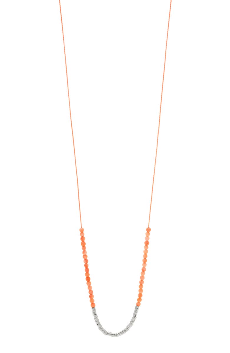 gorjana Power Gemstone Adjustable Y-Necklace, Main, color, 