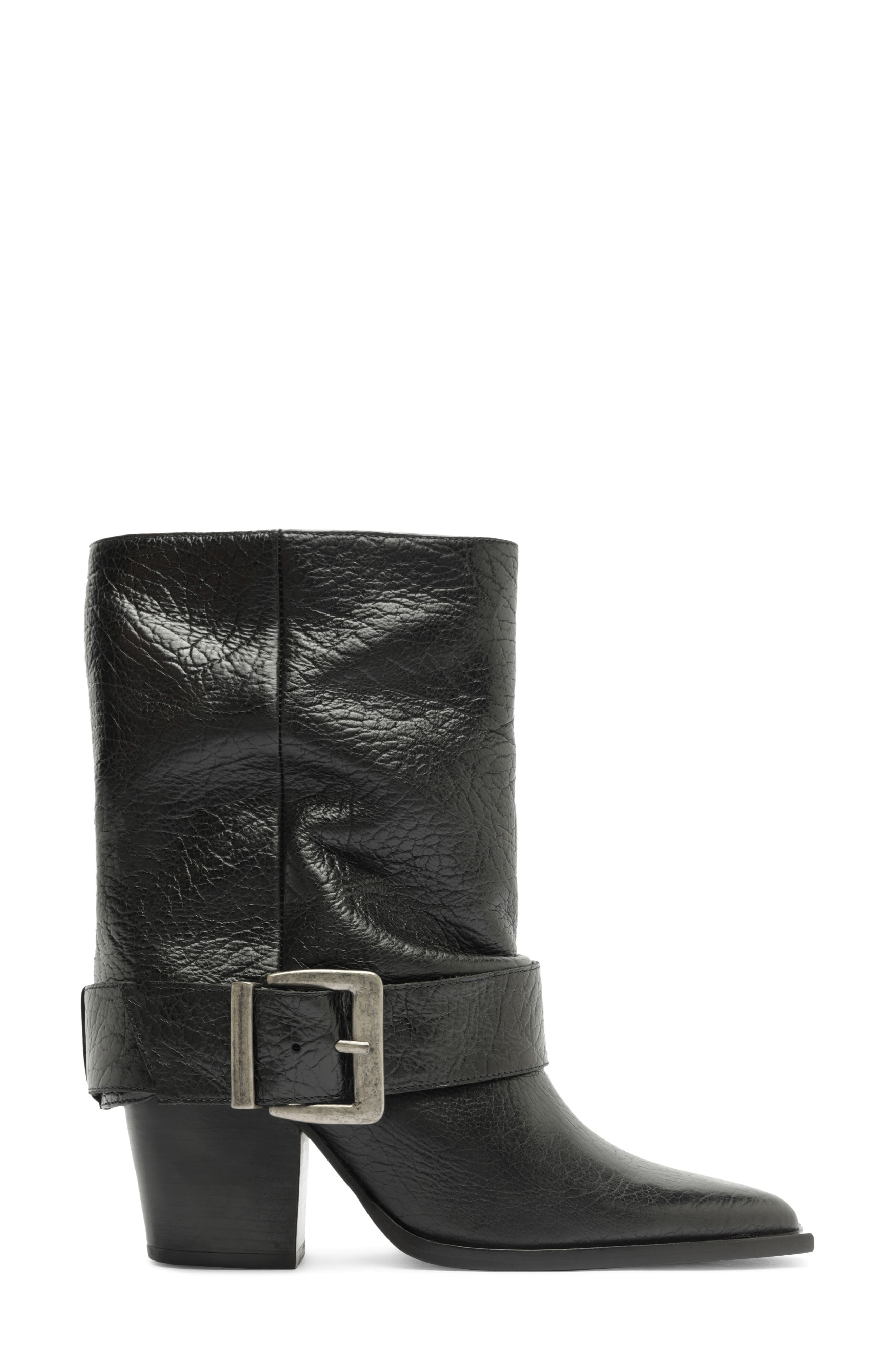 Parker Leather Boot, Alternate, color, BLACK