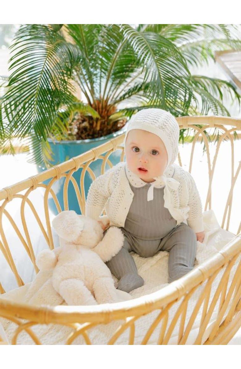 Ely's & Co. Looms Wave Collection - Pin Dot Collar Footie, Alternate, color, Blue Pin Dot