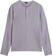 John Varvatos Araujo Regular Fit Rib Henley