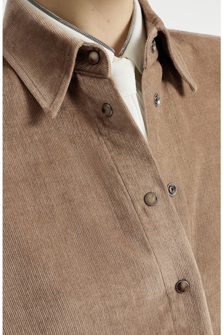 Fluid corduroy shirt, Alternate, color, Espresso