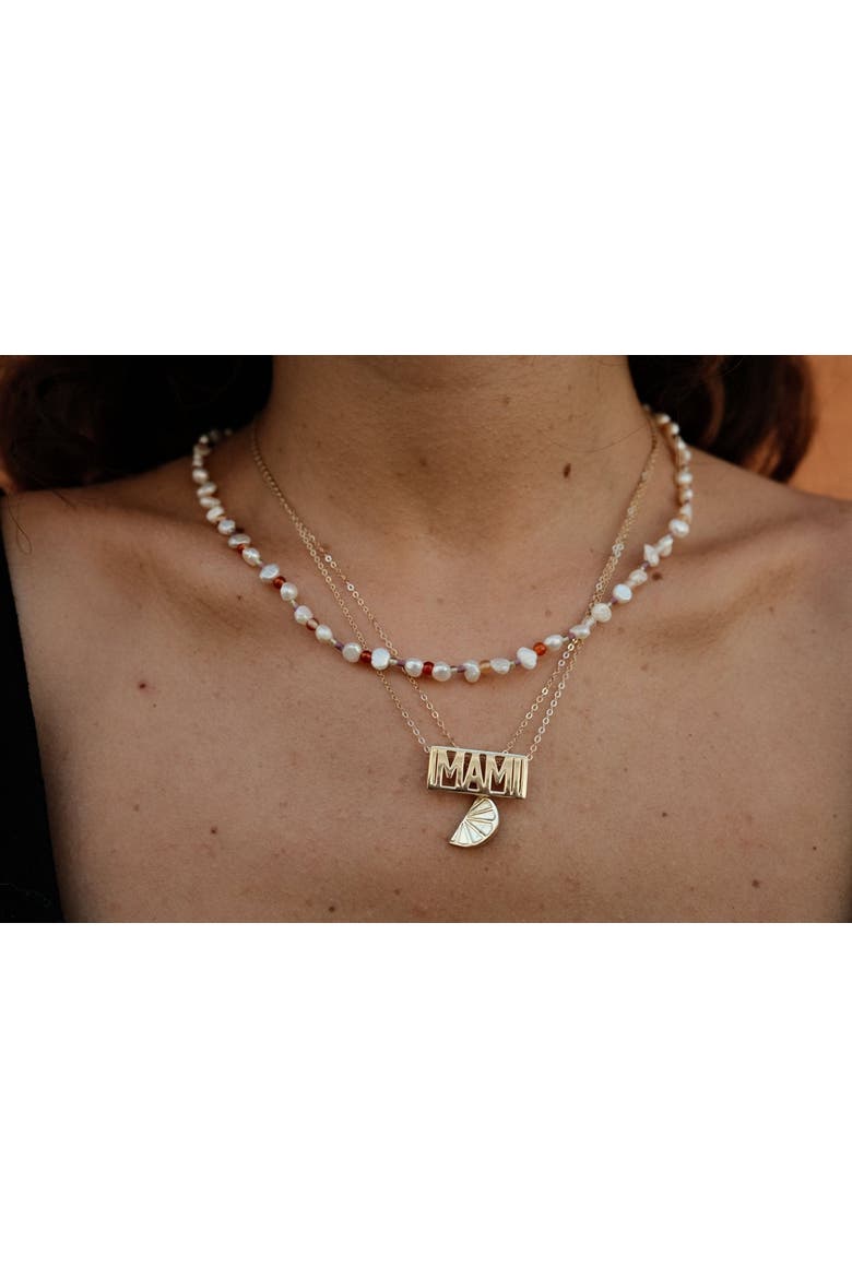 Amore Necklace, Alternate, color, Gold